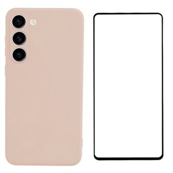 WANLONFENG RB2-serie voor Samsung Galaxy S23+ hoesje Zacht TPU telefoonhoesje met schermbeschermer