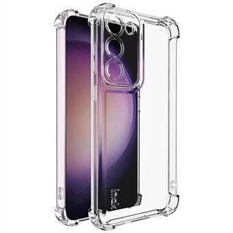 IMAK UX-4 Serie voor Samsung Galaxy S23+ Hoes Rechtframe Vier Hoek Schokbestendige Transparante TPU Bescherming