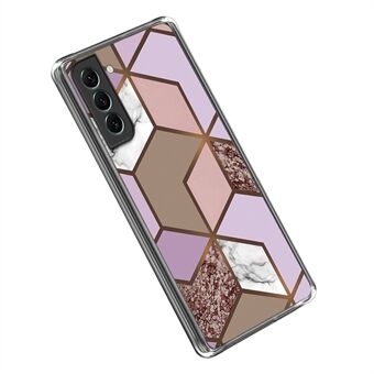 Voor Samsung Galaxy S23+ IMD Abstract Marmeren Patroon Bedrukt Hoesje Zachte TPU Valbescherming Anti-Val Telefoonhoesje