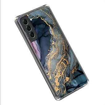 Voor Samsung Galaxy S23+ IMD Abstract Marmeren Patroon Bedrukt Hoesje Zachte TPU Valbescherming Anti-Val Telefoonhoesje