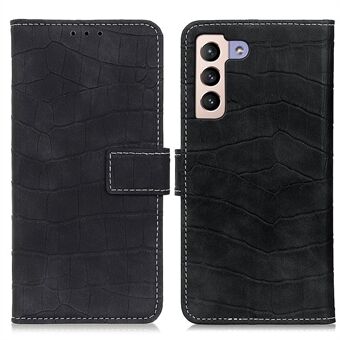 Voor Samsung Galaxy S23+ PU lederen telefoonhoes met volledige bescherming Valbestendig krokodillentextuur portemonnee Stand cover