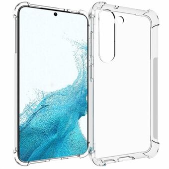 Voor Samsung Galaxy S23+ TPU-telefoonhoes Valbescherming Mobiele telefoon Shell Schokbestendig Anti- Scratch getextureerde HD Clear Cover