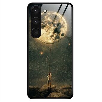 Voor Samsung Galaxy S23+ Stijlvolle patroonafdruk TPU+PC+gehard glas Anti- Scratch hoesje Mobiele telefoon beschermende achterkant