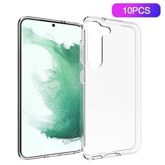 Voor Samsung Galaxy S23 + 10 stks/pak Transparante TPU Telefoon Achterkant Innerlijke Watermerk-Gratis Scratch Mobiele Telefoon Cover