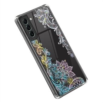 Voor Samsung Galaxy S23+ IMD Patroon Afdrukken Transparante Cover Zachte TPU Schokbestendige Beschermende Telefoonhoes