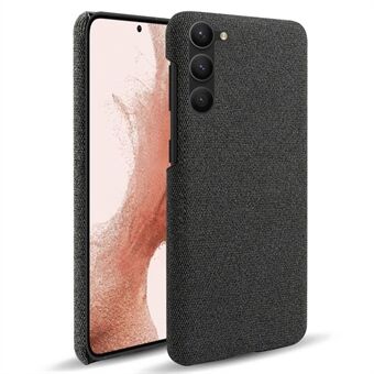 Voor Samsung Galaxy S23+ effen kleur harde pc + stoffen telefoonhoes Anti- Scratch beschermhoes