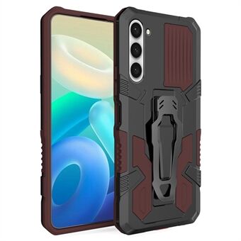 MechWarrior Project voor Samsung Galaxy S23+ TPU + PC Schokabsorberende telefoonhoes Riemclip Holster Cover met standaard