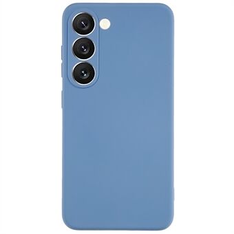 Voor de Samsung Galaxy S23+ 2.0mm dikke zachte TPU telefoonhoes met vloeibare siliconentextuur en gebogen randen voor bescherming van de cameralens.