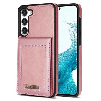 N.BEKUS voor Samsung Galaxy S23+ RFID Blokkerende Kaarthouder Kickstand PU Leer Gecoat TPU Case Schokbestendige Telefoon Cover