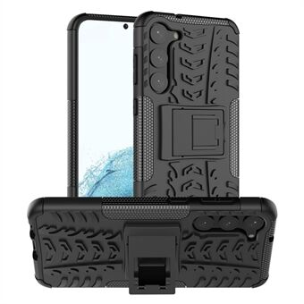 Anti- Scratch telefoonhoesje voor Samsung Galaxy S23+, harde pc + TPU-bandenstijl Coole robuuste standaard telefoonhoes