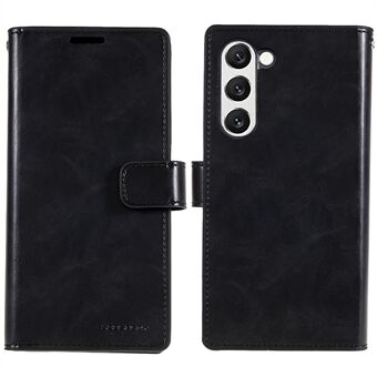 MERCURY GOOSPERY Mansoor Serie voor Samsung Galaxy S23+ Anti-vingerafdruk Telefoonhoesje Meerdere Kaartsleuven PU Lederen+TPU Portemonnee Hoesje