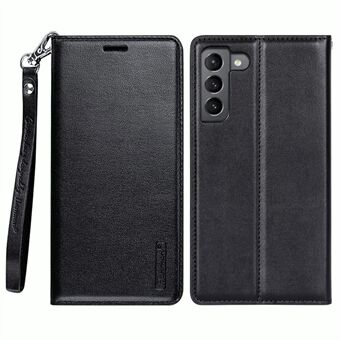 HANMAN Minor Series voor Samsung Galaxy S23+ PU lederen telefoon portemonnee hoesje beschermende telefoon Stand cover