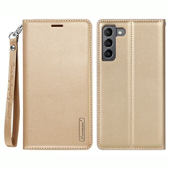 HANMAN Minor Series voor Samsung Galaxy S23+ PU lederen telefoon portemonnee hoesje beschermende telefoon Stand cover