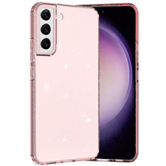 Voor Samsung Galaxy S23+ mobiele telefoonhoes Verdikt glitterpoeder Helder TPU telefoonhoesje