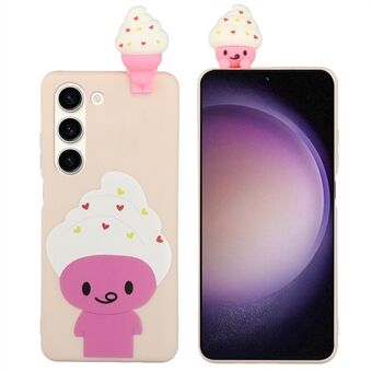 Beschermend telefoonhoesje voor Samsung Galaxy S23+ TPU-hoesje YX-patroon bedrukt 3D-figuur telefoonhoesje