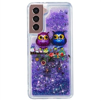 Voor Samsung Galaxy S23+ Glitter Liquid Quicksand TPU Telefoonhoesje Telefoonhoesje met reliëfpatroon