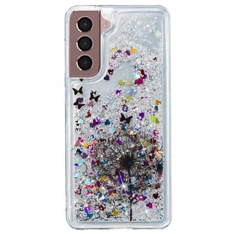 Voor Samsung Galaxy S23+ Glitter Liquid Quicksand TPU Telefoonhoesje Telefoonhoesje met reliëfpatroon