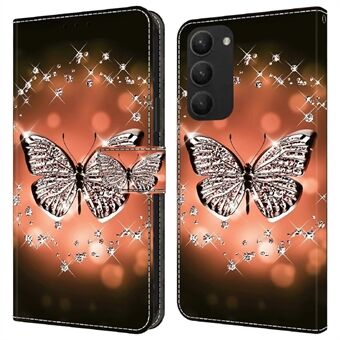 Voor Samsung Galaxy S23+ Flip Telefoonhoesje PU-leer 3D Patroon Gedrukt Portemonnee Stand Cover