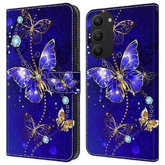 Voor Samsung Galaxy S23+ Flip Telefoonhoesje PU-leer 3D Patroon Gedrukt Portemonnee Stand Cover