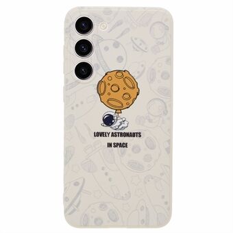 Zacht TPU-hoesje voor Samsung Galaxy S23+ Cartoon Astronaut-patroon Nauwkeurige uitsparing Telefoonhoesje