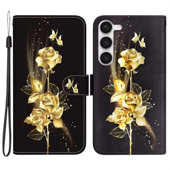 Voor Samsung Galaxy S23+ Hoesje PU Lederen Patroon Stand Portemonnee Telefoonhoesje