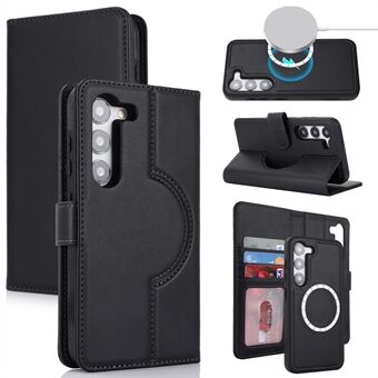 PU Leren Flip Cover voor Samsung Galaxy S23+ Hoesje Compatibel met MagSafe Afneembaar Telefoonhoesje.