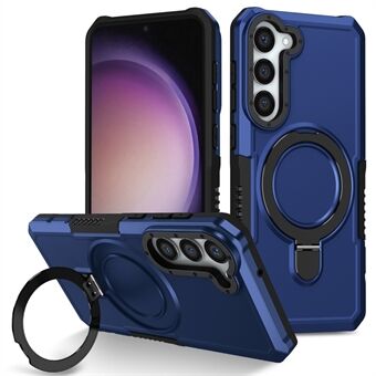 Voor Samsung Galaxy S23+ Case TPU+PC Ring Kickstand Smartphone achterkant