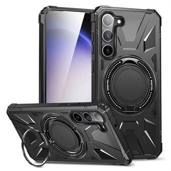 Voor Samsung Galaxy S23+ Hoesje Magnetische TPU+PC Telefoonhoesje met Kickstand