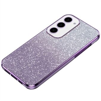 Voor Samsung Galaxy S23+ Telefoonhoesje 6D Electroplating Glitter Poeder TPU Anti-val Cover