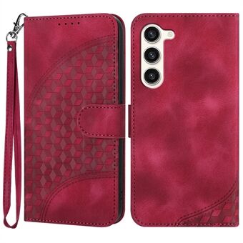 YX0060 Voor Samsung Galaxy S23+ Portemonnee Hoesje met Olifantenkop Patroon Leren Cover