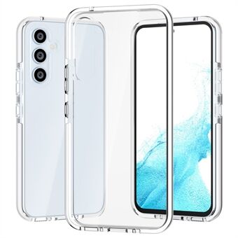 Voor Samsung Galaxy A54 5G Tweekleurige doorzichtige hoes Zachte TPU + TPE Bumperkussen Scratch