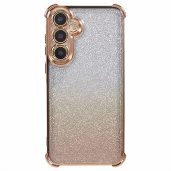 Voor Samsung Galaxy A54 5G Hoesje Glitter TPU Telefoonhoesje met Hartpatroon aan de Zijkant