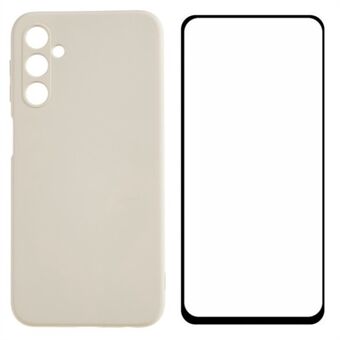 WANLONFENG RB2-serie voor Samsung Galaxy A54 5G-hoes met schermfolie TPU-telefoonhoes (nauwkeurige uitsparing)