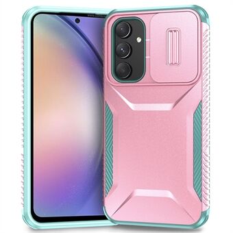 Voor Samsung Galaxy A54 5G Hoes met Schuifbare Cameradeksel, Anti-Val PC+TPU Telefoonhoesje