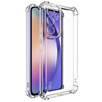 IMAK UX-4 Serie voor Samsung Galaxy A54 5G Hoes Rechte Frame Vier Hoek Schokbestendige Transparante TPU Bescherming