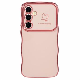 Voor Samsung Galaxy A54 5G Hoesje Liefde Hartjes TPU Telefoonhoesje Krullerige Golf Frame Groot Venster