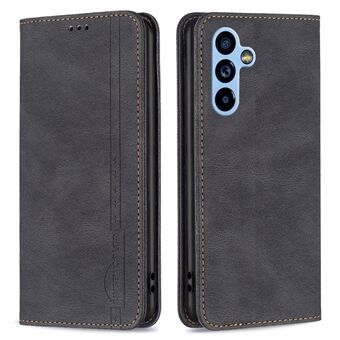 BINFEN COLOR BF Leather Series-5 voor Samsung Galaxy A54 5G Style-08 RFID-blokkering Magnetisch automatisch sluiten Volledige dekking PU lederen tas Telefoonhoes met portemonnee- Stand