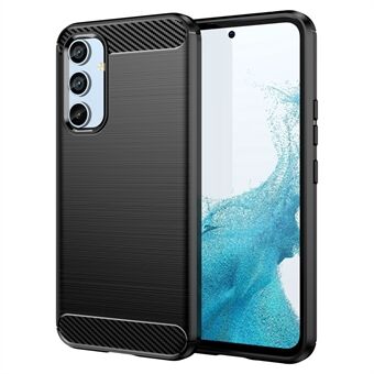 Voor Samsung Galaxy A54 5G Koolstofvezeltextuur Bumpbestendig TPU Beschermend telefoonhoesje Geborsteld telefoonhoesje