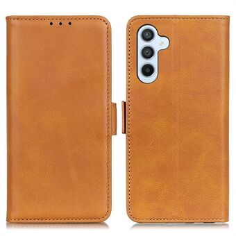 Voor Samsung Galaxy A54 5G Koeienhuid Textuur Beschermende Telefoon Case Zijkant Magnetische Sluitingen Stand PU Leer Stofdicht Telefoon portemonnee Cover