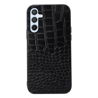 Voor Samsung Galaxy A54 5G Krokodil Textuur Telefoon Case Echt Leer Gecoat PC + TPU Beschermende Achterkant