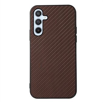 Voor Samsung Galaxy A54 5G Koolstofvezeltextuur beschermhoes PU-leer gecoate TPU telefoon achterkant