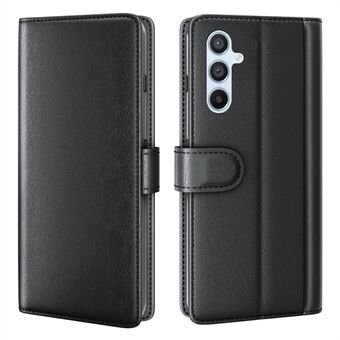 Voor Samsung Galaxy A54 5G Beschermende Folio Flip Wallet Case Echt Gesplitst Leer Krasbestendige Telefoonhoes Standaard