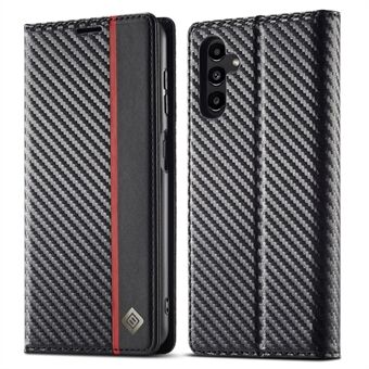 LC.IMEEKE voor Samsung Galaxy A54 5G Koolstofvezel Textuur Telefoon Flip Lederen Portemonnee Case Valbestendig Mobiele Telefoon Cover