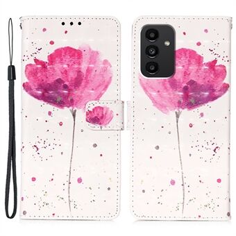 Voor Samsung Galaxy A54 5G YB-patroonprint Leer Series-2 Volledig verpakt PU-leer 3D-patroonprint Telefoonhoesje Portemonnee Stand Folio Flip Cover