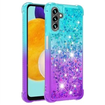 YB Quicksand Series-3 voor Samsung Galaxy A54 5G Schokbestendig TPU Achterkant Gradiënt Drijfzand Vloeistof Stromende Sparkle Telefoonhoesje