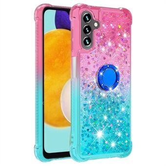 TPU Telefoonhoesje voor Samsung Galaxy A54 5G YB Drijfzand Serie-8 Valbestendig Gradiëntkleur Drijfzand Achterkant met Ring Kickstand