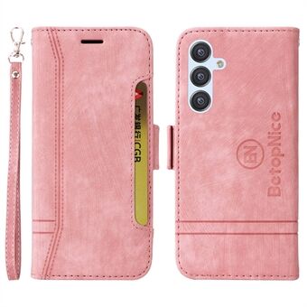 BETOPNICE 001 voor Samsung Galaxy A54 5G PU lederen tas valbescherming bedrukt lijn stiksels portemonnee Stand mobiele telefoon cover