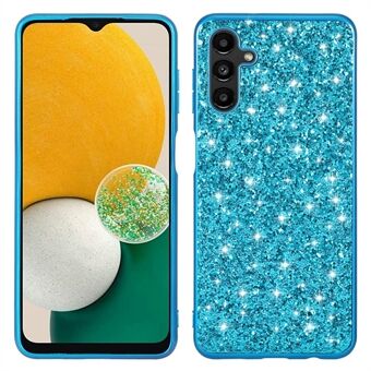 Voor Samsung Galaxy A54 5G Valbestendig Shiny Glitter Pailletten Telefoonhoesje Galvaniserend TPU Frame Harde PC Achterkant