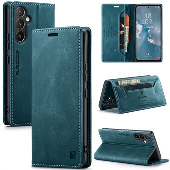 AUTSPACE A01 Serie voor Samsung Galaxy A54 5G RFID Blokkeren Telefoon Case Lederen Stand Retro Textuur Matte Wallet cover