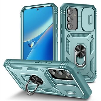 Voor Samsung Galaxy A54 5G PC TPU-hoes standaard schokbestendige hoes met kaartsleuf, lensbeschermer